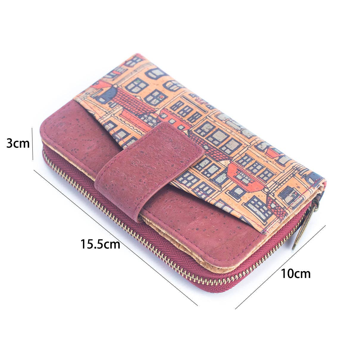 Natural Cork Printed Cardholder Wallet RFID