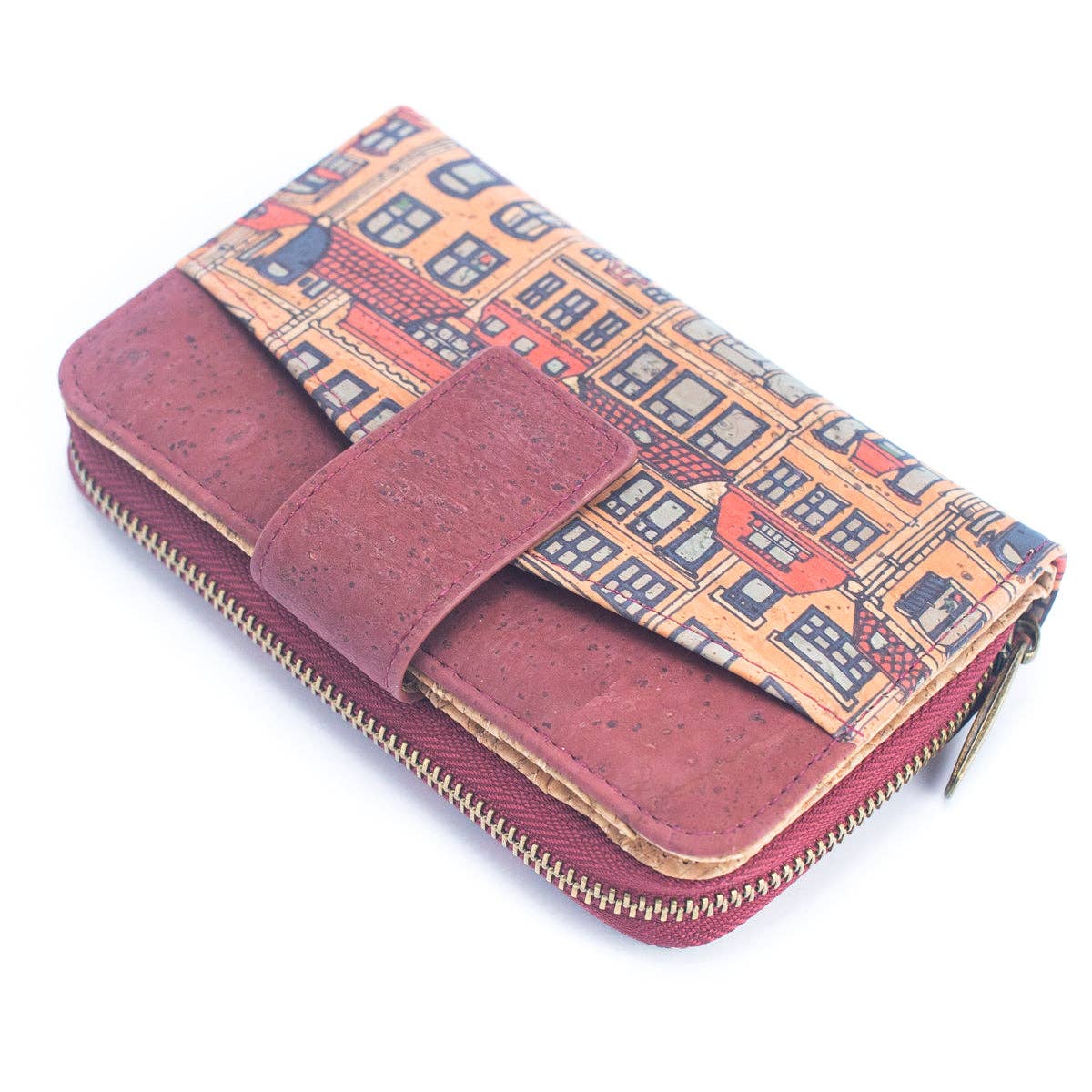 Natural Cork Printed Cardholder Wallet RFID