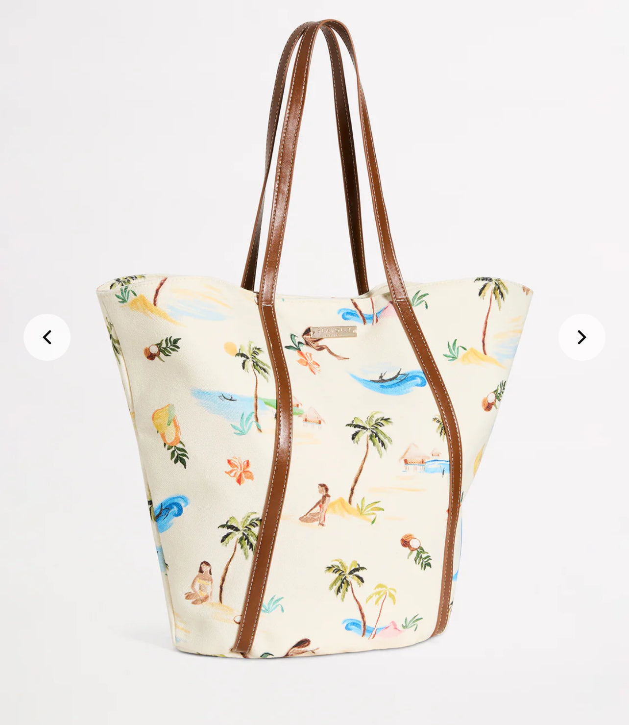 Seafolly Tote - Island Palm Ecru