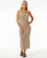 SALE PRICE $55 Rip Curl Dress Stripe Rib Midi (Multi)