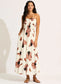 Shirred Maxi Dress - Secret Garden