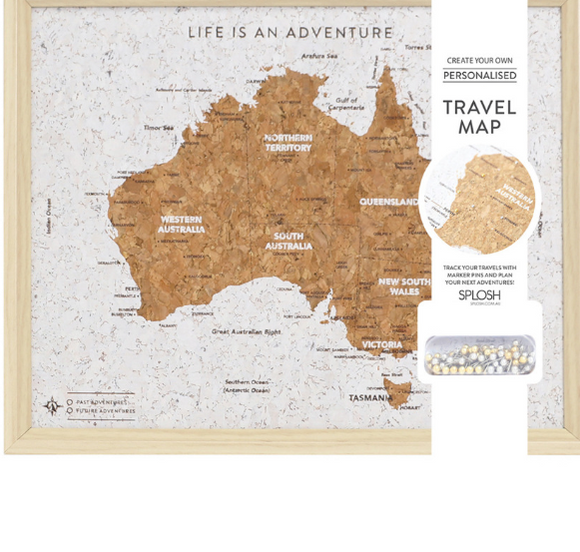 Travel Board Australia - desk map