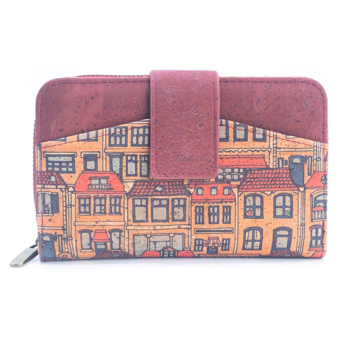 Natural Cork Printed Cardholder Wallet RFID