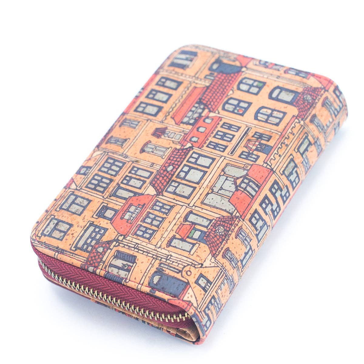 Natural Cork Printed Cardholder Wallet RFID